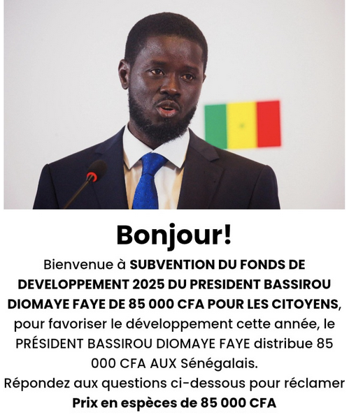 Sénégal : une arnaque autour d’une prétendue subvention présidentielle de près de 130 euros 1 Sénégal : une arnaque autour d’une prétendue subvention présidentielle de près de 130 euros